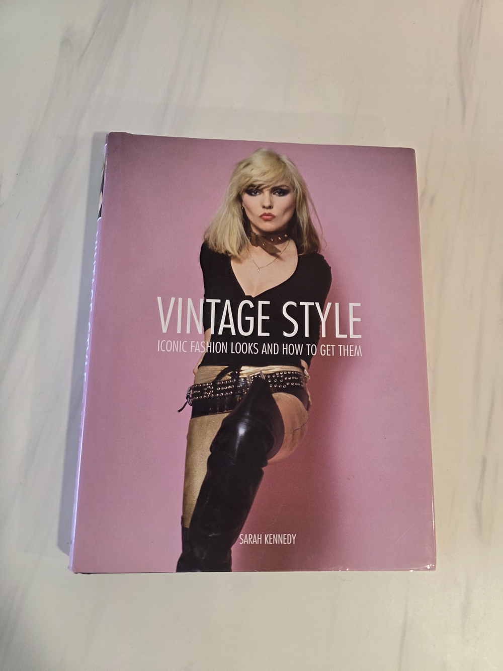 Vintage Pink Cover Coffee Table Book - Vintage